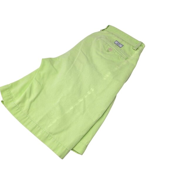 Vineyard Vines Mens Green Cotton Twill Classic Fit Chino Shorts Size 30 - Picture 1 of 6